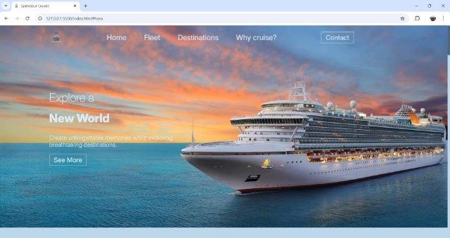 Cruise Homepage Project-5