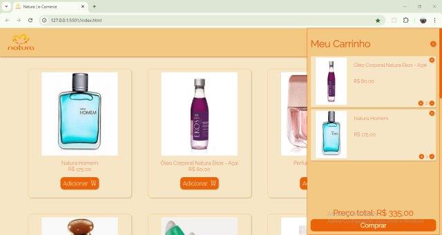 Cart page. Project-4